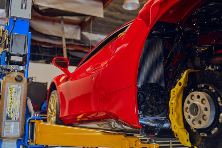 CSF 16-19 Ferrari 488 GTB/Spider 19-20 Pista High Performance Intercooler System - Raw - Bull Strap