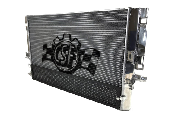 CSF 2015+ Mercedes Benz C63 AMG (W205) Front Mount Heat Exchanger w/Rock Guard - Bull Strap