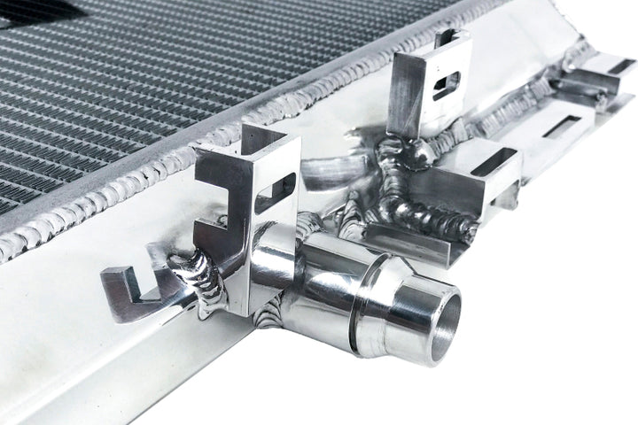 CSF 2015+ Mercedes Benz C63 AMG (W205) Front Mount Heat Exchanger w/Rock Guard - Bull Strap