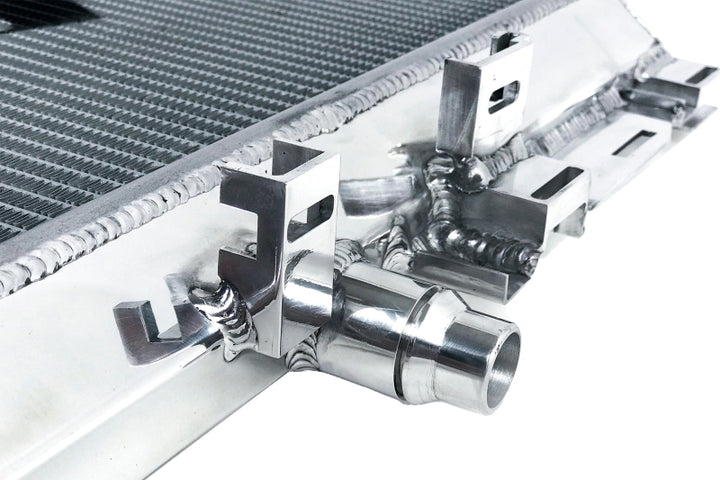 CSF 2015+ Mercedes Benz C63 AMG (W205) Front Mount Heat Exchanger w/Rock Guard - Bull Strap