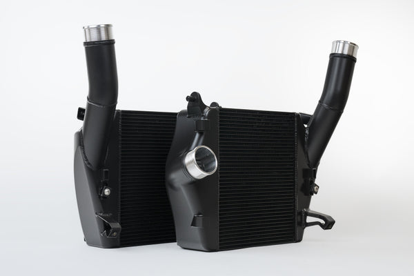 CSF 2019+ Lamborghini Urus / 2020+ Audi RS Q8 / SQ8 / SQ7 High Performance Intercooler System- Black - Bull Strap