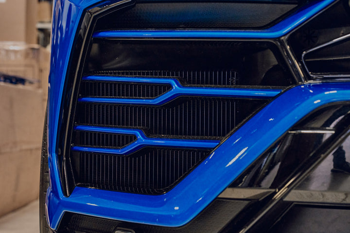 CSF 2019+ Lamborghini Urus / 2020+ Audi RS Q8 / SQ8 / SQ7 High Performance Intercooler System- Black - Bull Strap