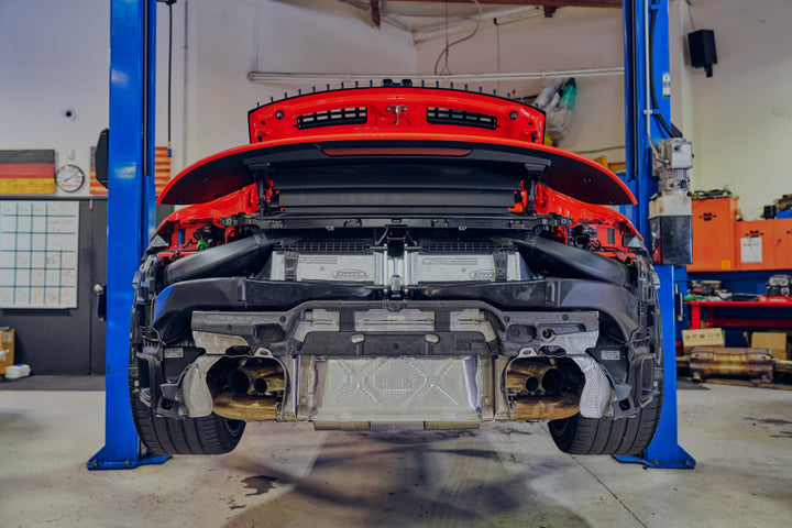 CSF 2019+ Porsche 911 Carrera (3.0L Turbo - Base/S/4/GTS) High Performance Intercooler System - Bull Strap