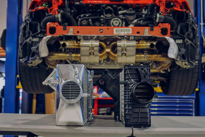CSF 2019+ Porsche 911 Carrera (3.0L Turbo - Base/S/4/GTS) High Performance Intercooler System - Bull Strap