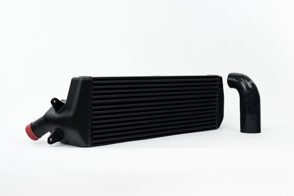 CSF 2020+ Hyundai Veloster N / 2021+ Hyundai i30N DCT High Perf. Stepped Core Intercooler - Black - Bull Strap