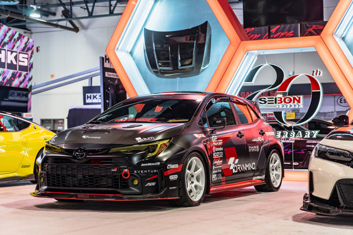 CSF 2023+ Toyota GR Corolla/2020+ GR Yaris High Performance Stepped Core Intercooler System - Black - Bull Strap