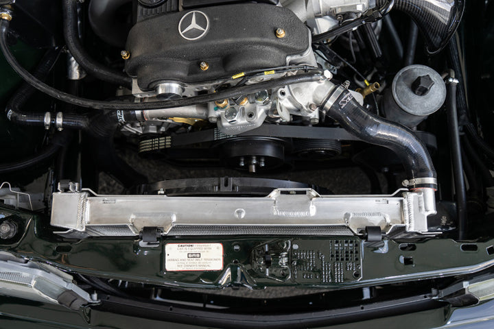 CSF 84-88 Mercedes-Benz W201 190E 2.3L - 16 w/ A/C High Performance Aluminum Radiator - Bull Strap