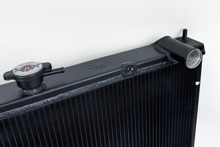 CSF 99-02 Nissan GT-R / GT R34 High-Performance All-Aluminum Radiator - Black - Bull Strap