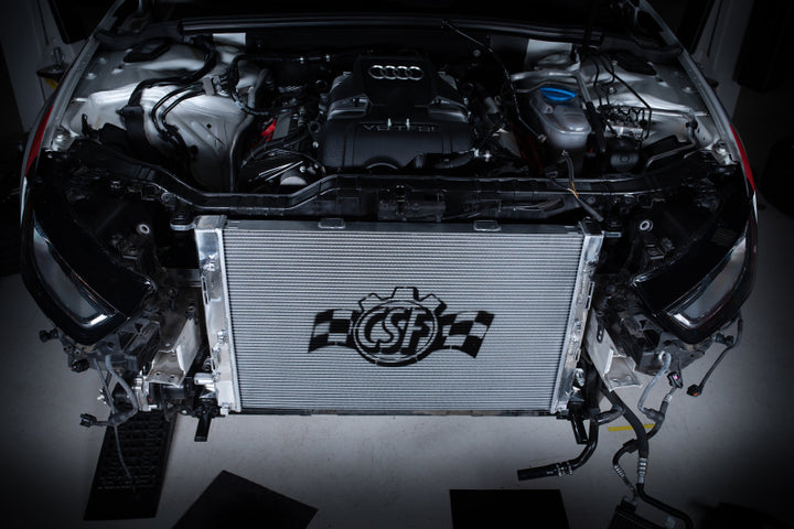 CSF Audi B8 S4 & S5 High Performance All-Aluminum Radiator - Bull Strap