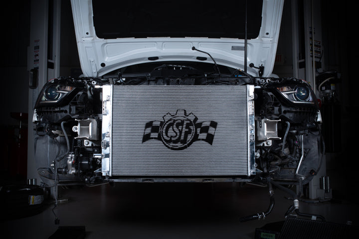 CSF Audi B8 S4 & S5 High Performance All-Aluminum Radiator - Bull Strap