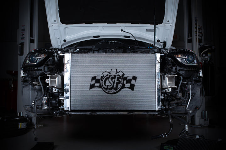 CSF Audi B8 S4 & S5 High Performance All-Aluminum Radiator - Bull Strap