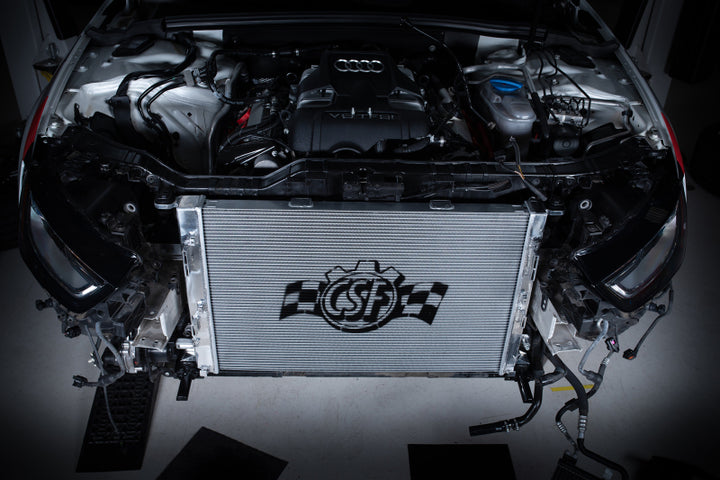 CSF Audi B8 S4 & S5 High Performance All-Aluminum Radiator - Bull Strap