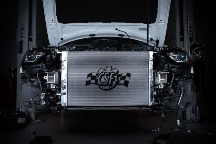 CSF Audi B8 S4 & S5 High Performance All-Aluminum Radiator - Bull Strap
