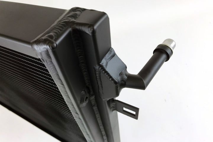 CSF BMW B58/B48 Front Mount Triple-Pass Heat Exchanger w/Rock Guard - Black - Bull Strap