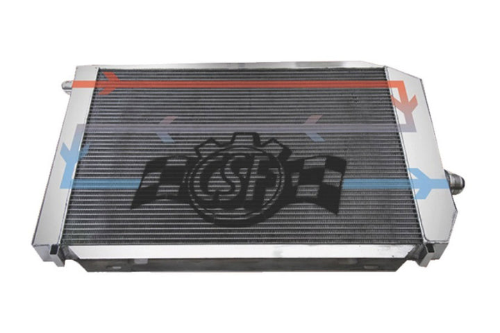 CSF BMW B58/B48 Front Mount Triple-Pass Heat Exchanger w/Rock Guard - Black - Bull Strap