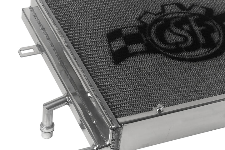 CSF BMW B58/B48 Front Mount Triple-Pass Heat Exchanger w/Rock Guard - Bull Strap