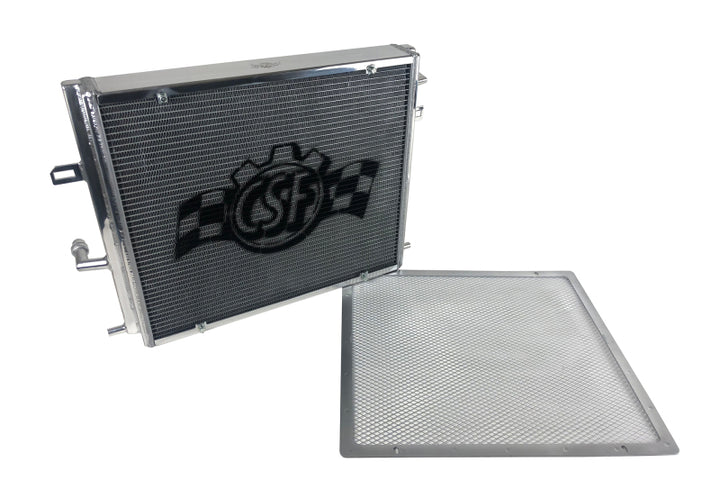 CSF BMW B58/B48 Front Mount Triple-Pass Heat Exchanger w/Rock Guard - Bull Strap