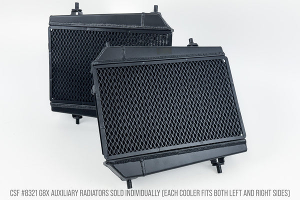 CSF BMW G8X M3/M4/M2 High-Performance Auxiliary Radiator - Single Radiator - Bull Strap