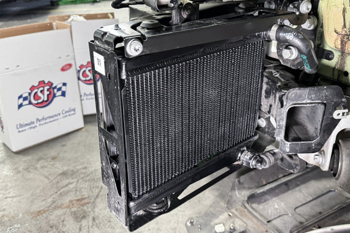 CSF BMW G8X M3/M4/M2 High-Performance Auxiliary Radiator - Single Radiator - Bull Strap