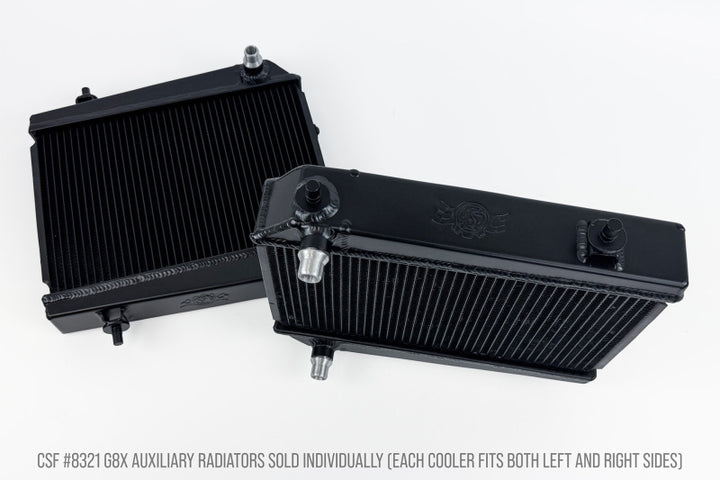 CSF BMW G8X M3/M4/M2 High-Performance Auxiliary Radiator - Single Radiator - Bull Strap