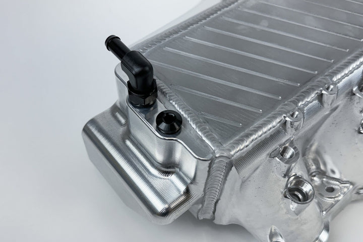 CSF BMW Gen 1 B58 Charge-Air-Cooler Manifold - Machined Billet Aluminum - Bull Strap