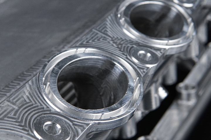 CSF BMW Gen 1 B58 Charge-Air-Cooler Manifold - Machined Billet Aluminum - Bull Strap