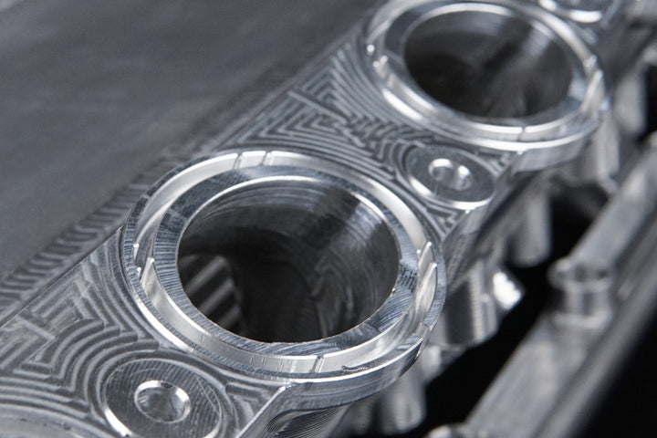 CSF BMW Gen 1 B58 Charge-Air-Cooler Manifold - Machined Billet Aluminum - Bull Strap