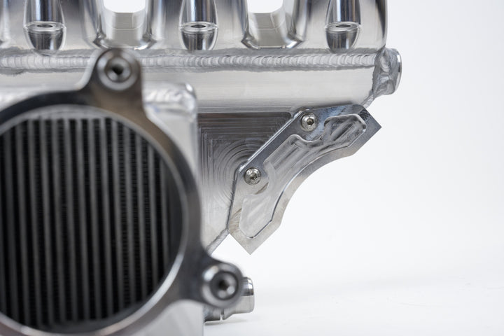 CSF BMW M2/M3/M4 S58 Comp & Non-Comp (G8X) Charge-Air Cooler Manifold - Raw Billet - Bull Strap