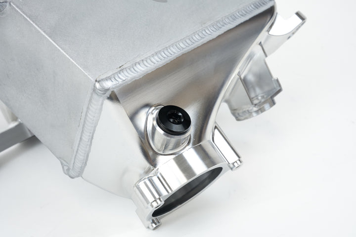 CSF BMW M2/M3/M4 S58 Comp & Non-Comp (G8X) Charge-Air Cooler Manifold - Raw Billet - Bull Strap