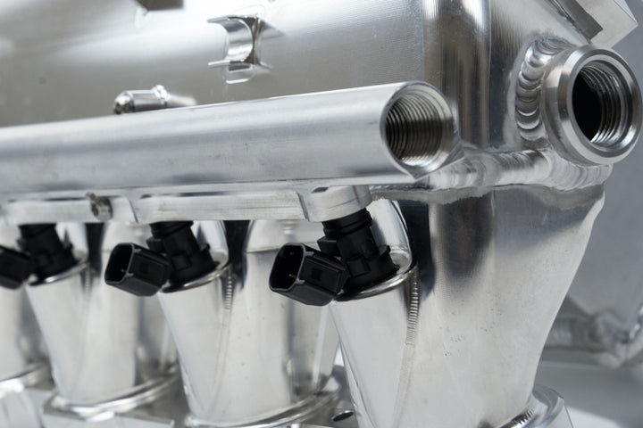 CSF BMW M2/M3/M4 S58 Comp & Non-Comp (G8X) Charge-Air Cooler Manifold - Raw Billet - Bull Strap