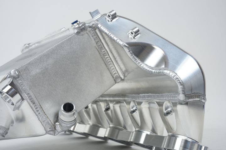 CSF BMW M2/M3/M4 S58 Comp & Non-Comp (G8X) Charge-Air Cooler Manifold - Raw Billet - Bull Strap