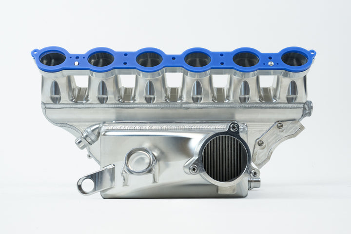 CSF BMW M2/M3/M4 S58 Comp & Non-Comp (G8X) Charge-Air Cooler Manifold - Thermal Dispersion Black - Bull Strap