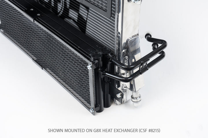 CSF BMW M3/M4 (G8X) Transmission Oil Cooler w/ Rock Guard - Bull Strap