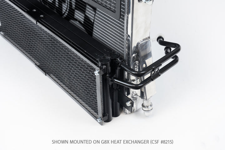 CSF BMW M3/M4 (G8X) Transmission Oil Cooler w/ Rock Guard - Bull Strap