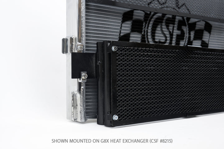 CSF BMW M3/M4 (G8X) Transmission Oil Cooler w/ Rock Guard - Bull Strap