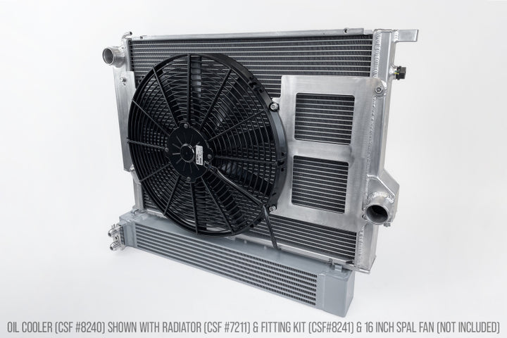 CSF BMW S54 Swap Race-Spec Oil Cooler - Bull Strap