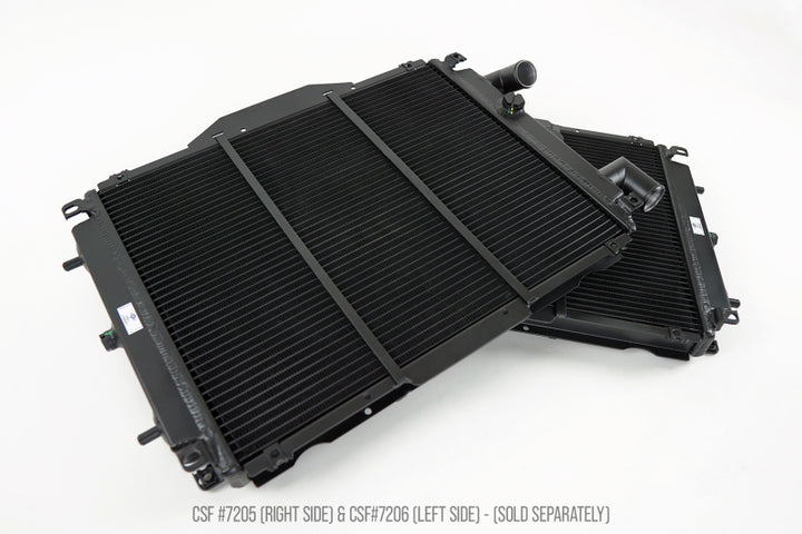CSF Ferrari F355 High Performance All-Aluminum Radiator - Left - Bull Strap