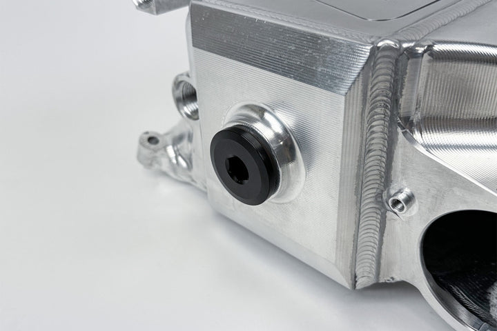 CSF Gen 2 B58 Race X Charge-Air-Cooler Manifold - Thermal Black Finish - Bull Strap