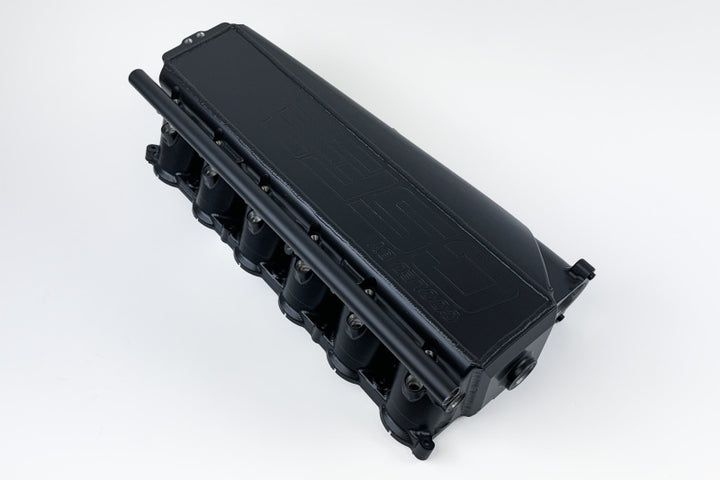 CSF Gen 2 B58 Race X Charge-Air-Cooler Manifold - Thermal Black Finish - Bull Strap