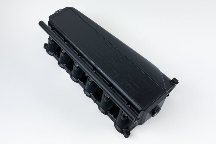 CSF Gen 2 B58 Race X Charge-Air-Cooler Manifold - Thermal Black Finish - Bull Strap