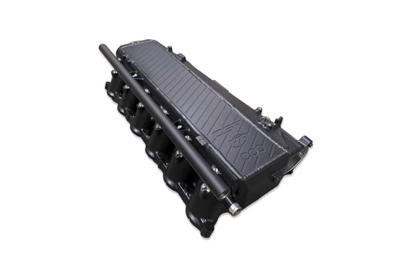 CSF Toyota A90/A91 Supra/ BMW G-Series B58 Charge-Air Cooler Manifold- Black - Bull Strap