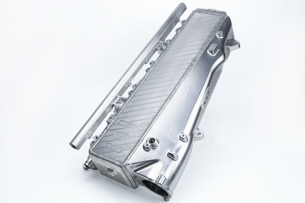 CSF Toyota A90/A91 Supra/ BMW G-Series B58 Charge-Air Cooler Manifold- Machined Billet Aluminum - Bull Strap