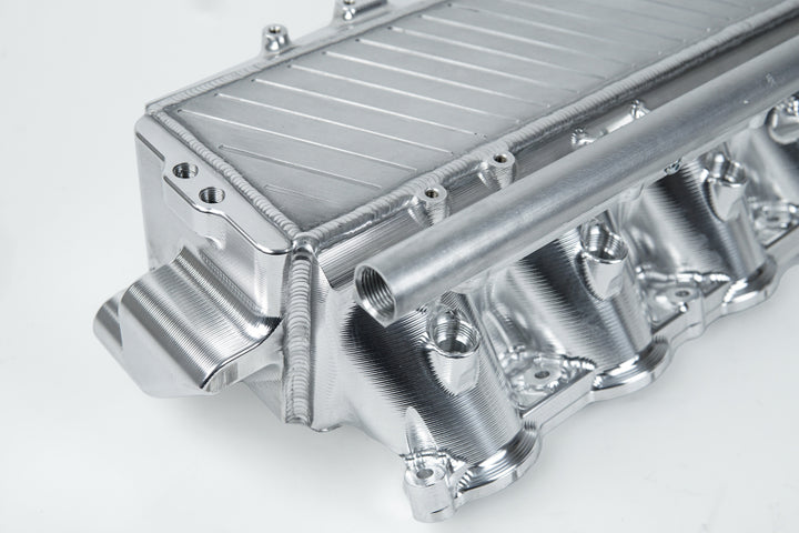 CSF Toyota A90/A91 Supra/ BMW G-Series B58 Charge-Air Cooler Manifold- Machined Billet Aluminum - Bull Strap