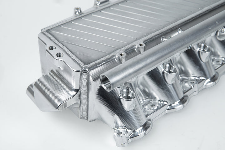 CSF Toyota A90/A91 Supra/ BMW G-Series B58 Charge-Air Cooler Manifold- Machined Billet Aluminum - Bull Strap