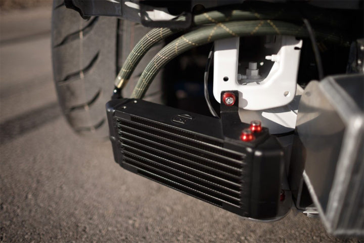 CSF Universal Dual-Pass Oil Cooler - M22 x 1.5 - 13in L x 4.75in H x 2.16in W - Bull Strap