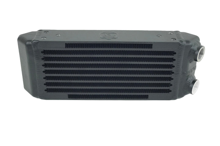 CSF Universal Dual-Pass Oil Cooler - M22 x 1.5 - 13in L x 4.75in H x 2.16in W - Bull Strap