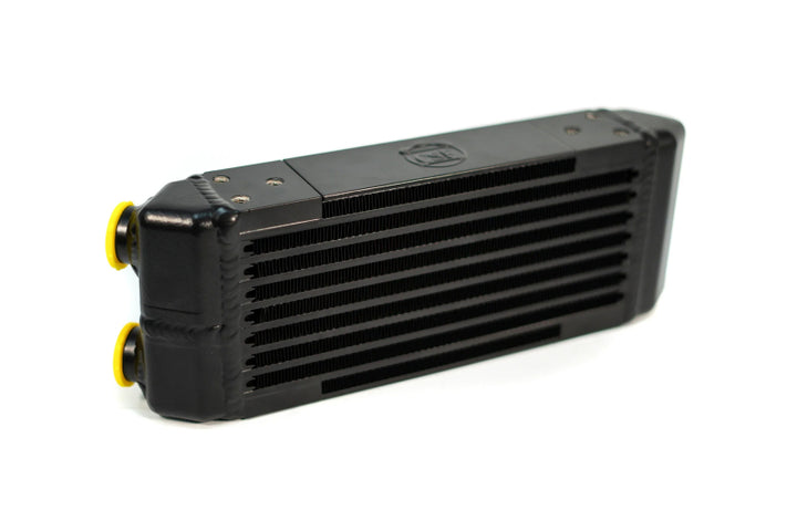 CSF Universal Dual-Pass Oil Cooler - M22 x 1.5 - 13in L x 4.75in H x 2.16in W - Bull Strap
