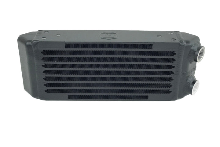 CSF Universal Dual-Pass Oil Cooler - M22 x 1.5 - 13in L x 4.75in H x 2.16in W - Bull Strap