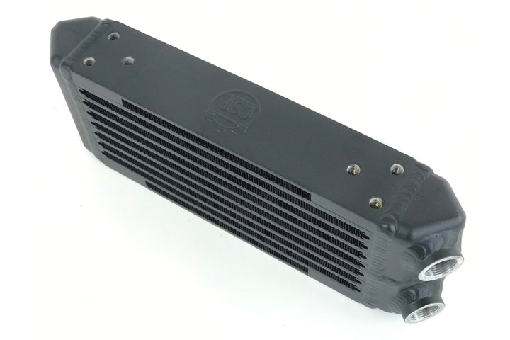 CSF Universal Dual-Pass Oil Cooler - M22 x 1.5 - 13in L x 4.75in H x 2.16in W - Bull Strap