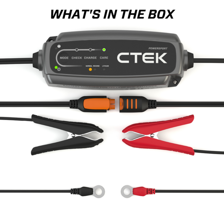 CTEK Battery Charger - CT5 Powersport - 2.3A - Bull Strap